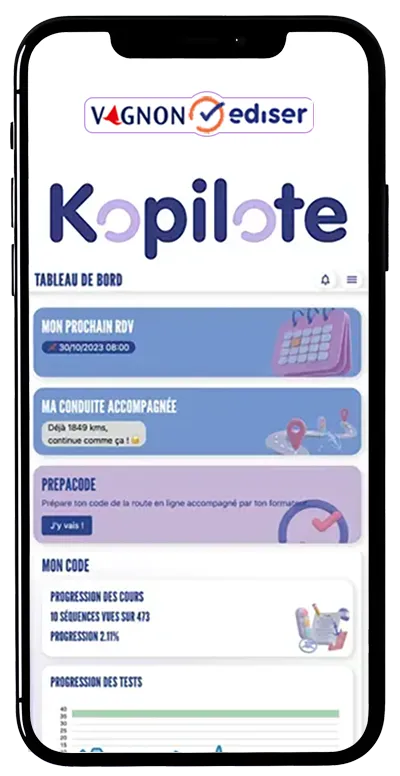 Kopilote App Mockup
